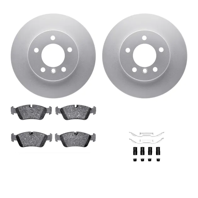 R1 Concepts WDWH1-31012 Brake Rotor- Carbon Coated W/ Ceramic Pads & Hdw